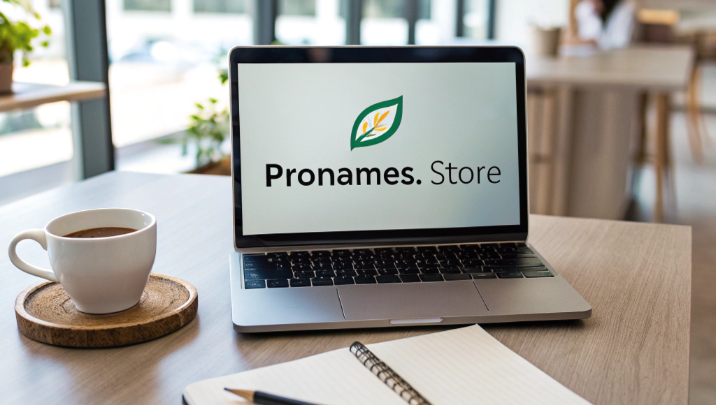 design a suitable photo for pronames store present